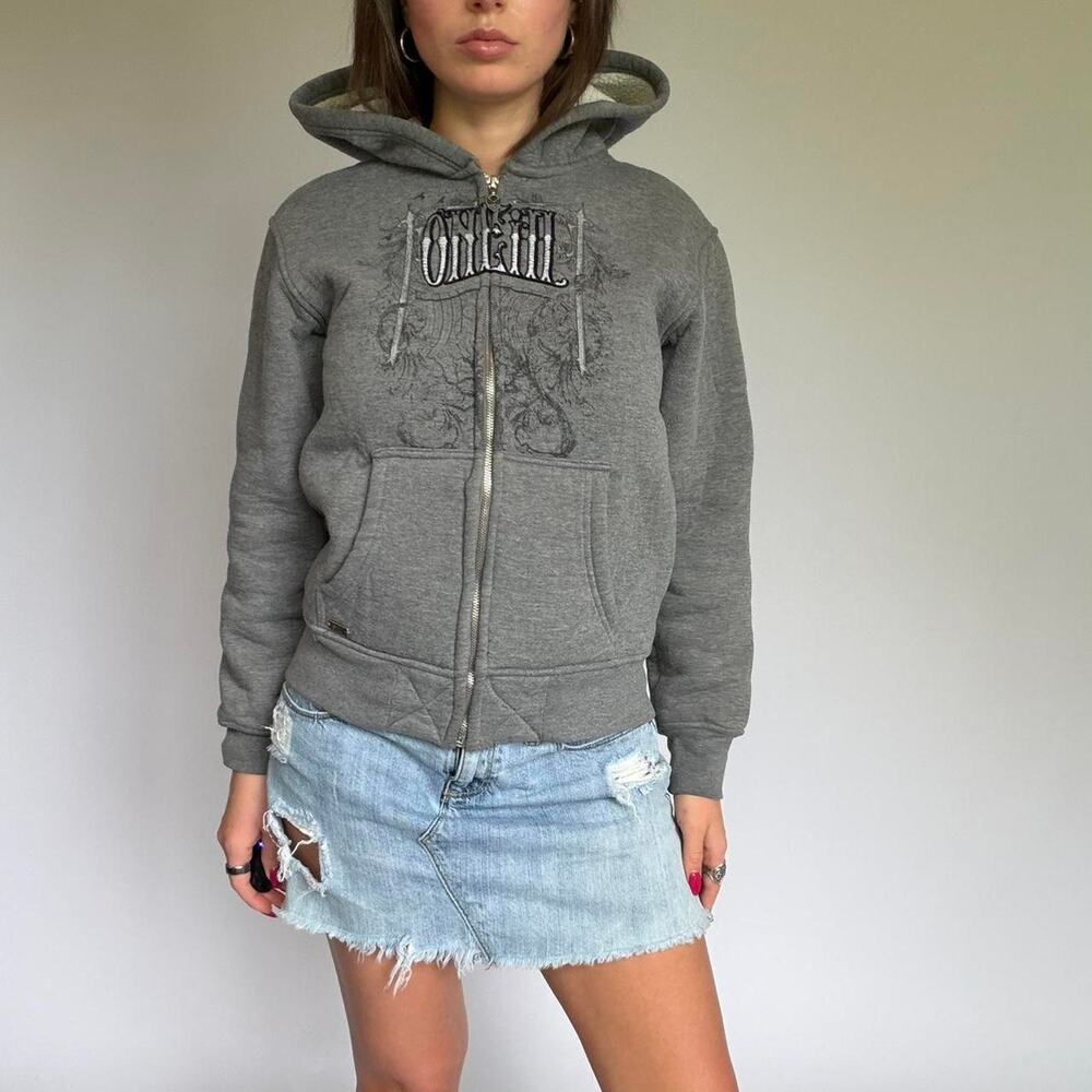 O’Neill Grey Fleece Zip Up Jacket